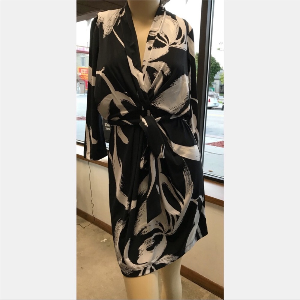 BCBG Belted Wrap Dress